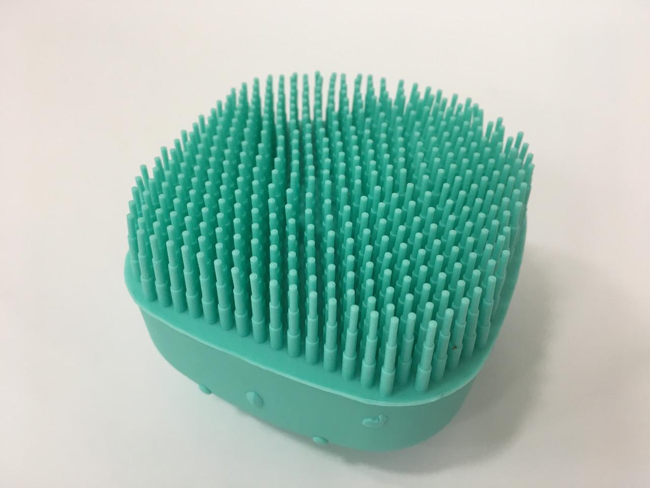 Силиконовая массажная мочалка Silicone Massage Bath Brush Мята - фото 5