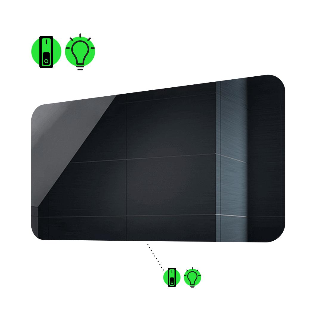 LED-зеркало 70x60 см с механическим включателем Ornela (Ornelag01)