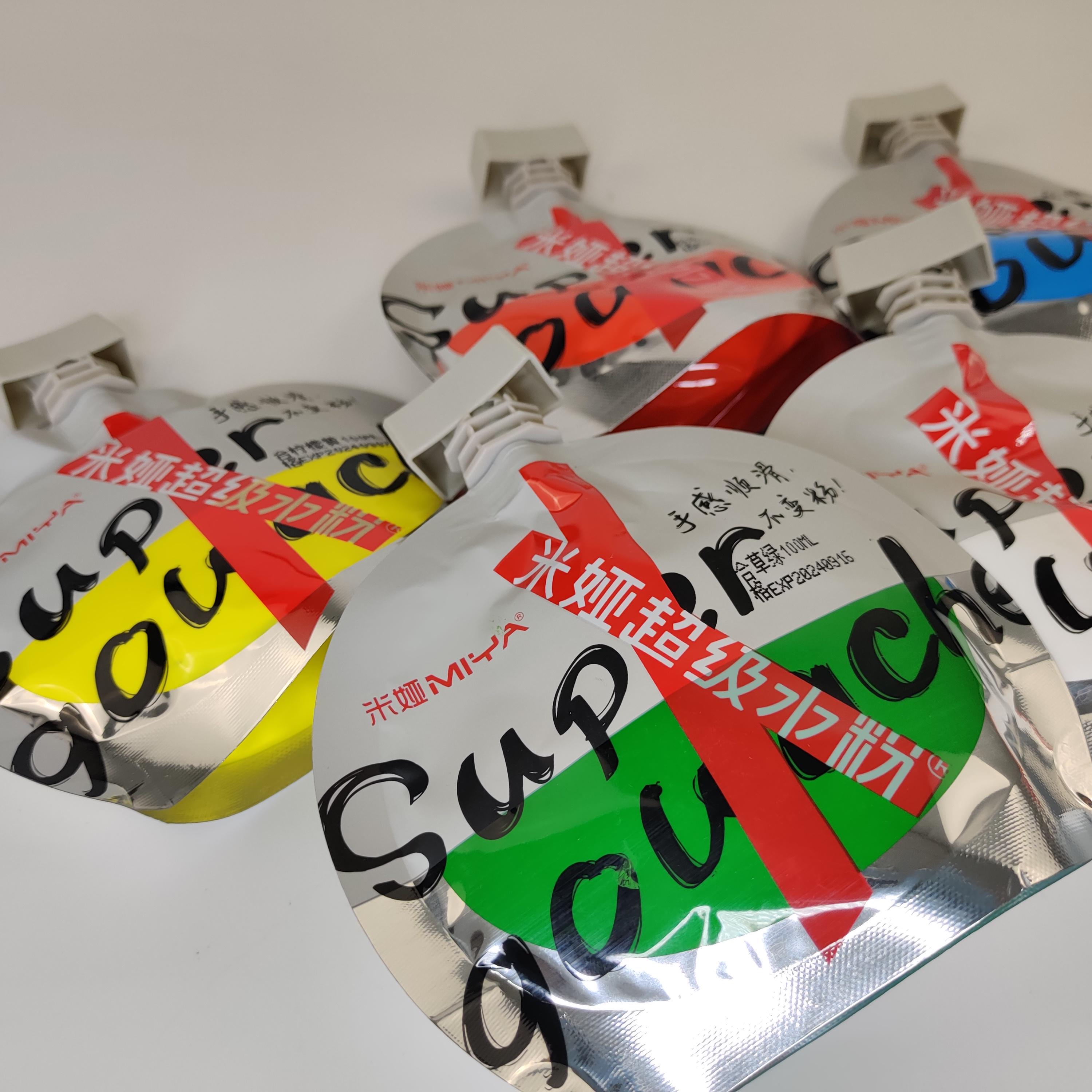 Краска гуашевая HIMI 100 мл софт-пак с дозатором рефил Зеленый (RNG-202064) - фото 2