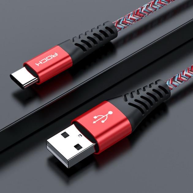 Кабель Rock USB/type-C 3 A QC3,0 1 м (1134293832)