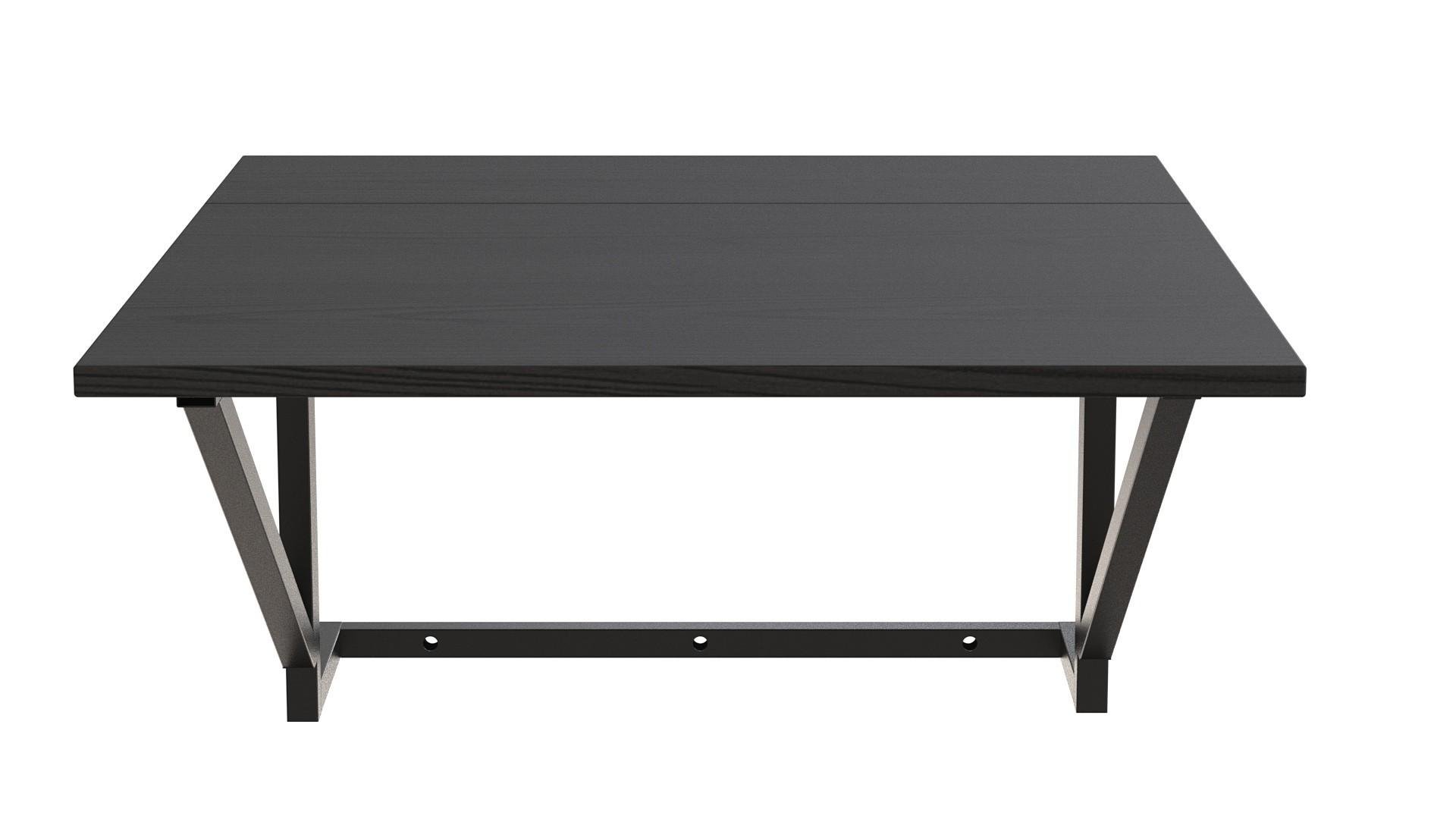 Стол раскладной Ferrum-decor Александр 3 металл/ДСП 16 мм 750x600x700 мм Черный/Сосная Кембра 16мм (FRD-104894) - фото 4 Стол раскладной Ferrum-decor Александр 3 металл/ДСП 16 мм 750x600x700 мм Черный/Сосная Кембра 16мм (FRD-104894) - фото 4