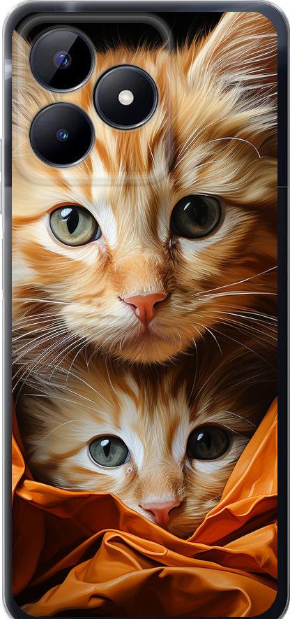 Чехол на Realme C51 Котики 2 (5664u-3467-42517)