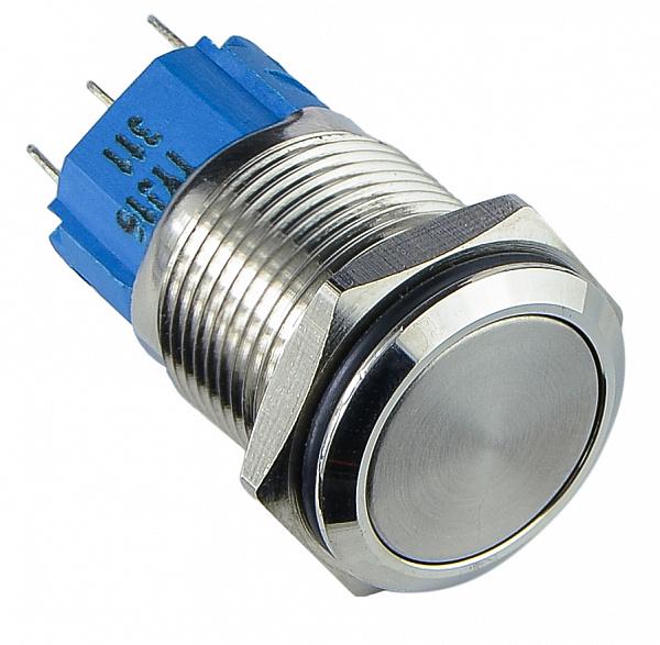 Кнопка АСКО-Укрем TYJ 16-311 1NO+1NC без подсветки с фиксацией 16 мм (A0140010090)