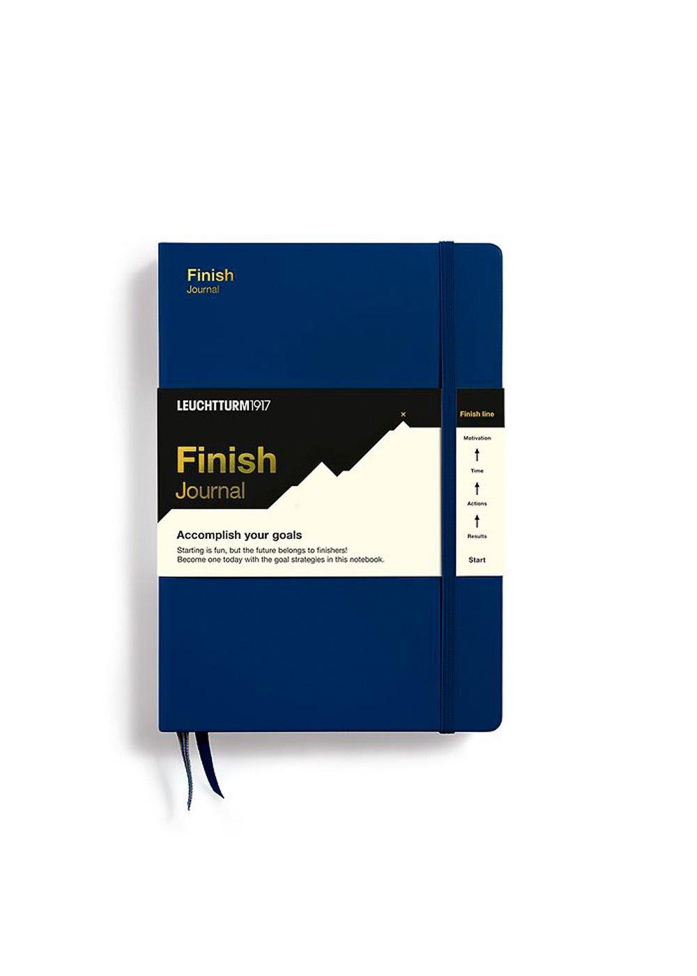 Блокнот Leuchtturm1917 Finish Journal середній англійська Navy (369093)