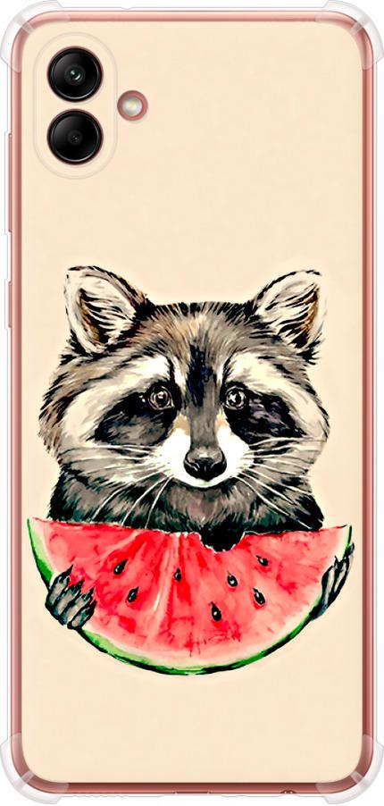 Чохол на Samsung Galaxy A04 A045F Єнотик з кавуном (4605sp-2831-42517)