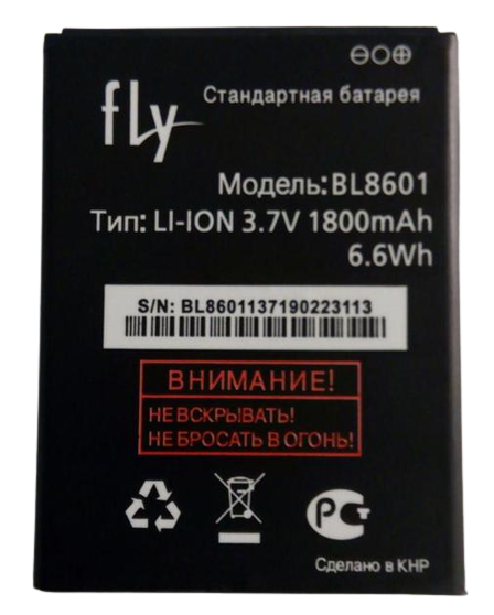 Аккумуляторная батарея BL8601 для Fly IQ4505 1800 mAh (000021488)