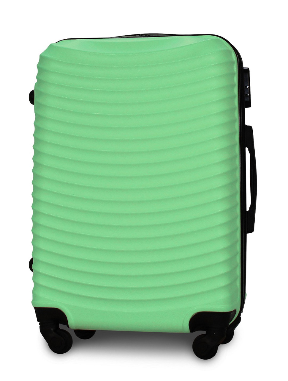 Валіза пластикова Fly 1053 середня на 4 колесах 65х42х24 см 60 л М'ятний