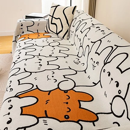 Плед покрывало на кровать/диван C00522-3 с изображением Кроликов 180х280 см - фото 7 Плед покрывало на кровать/диван C00522-3 с изображением Кроликов 180х280 см - фото 7