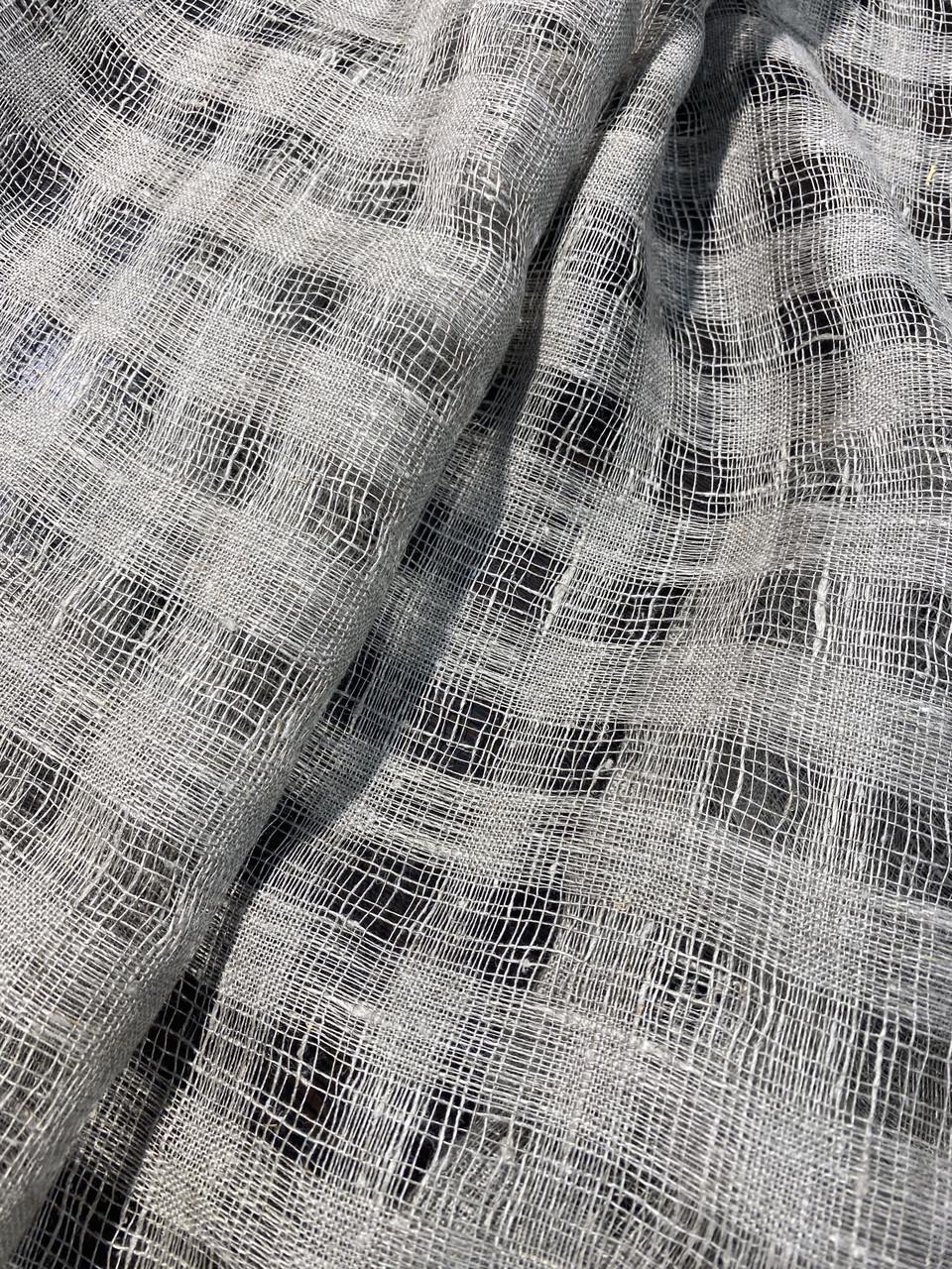 Ткань LINEN PLUS 100% лен натуральная 150 см 3/330 Серый - фото 7