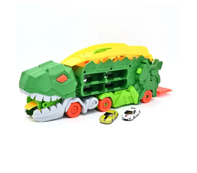 Мега трансформер Dino МН-179 2в1 трейлер-автовоз з 2 машинками (2303146295)