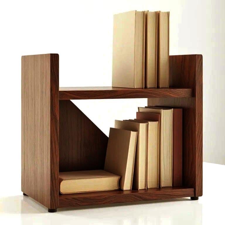 Полка книжная настольная из дерева Джолион Терракот (КПА-004232)