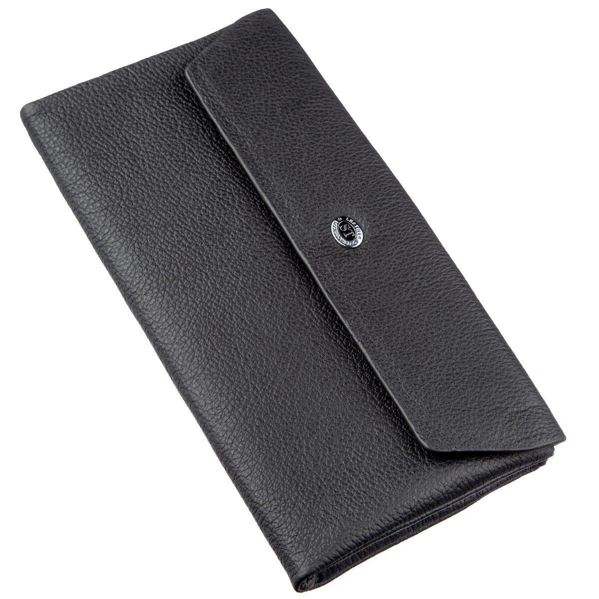 Клатч ST Leather 18842 из натуральной кожи Черный (168-136-18842)