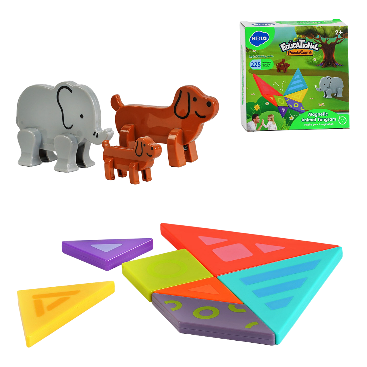Игра магнитная Hola танграм/животные/инструкция Multicolor (120723) - фото 2 Игра магнитная Hola танграм/животные/инструкция Multicolor (120723) - фото 2