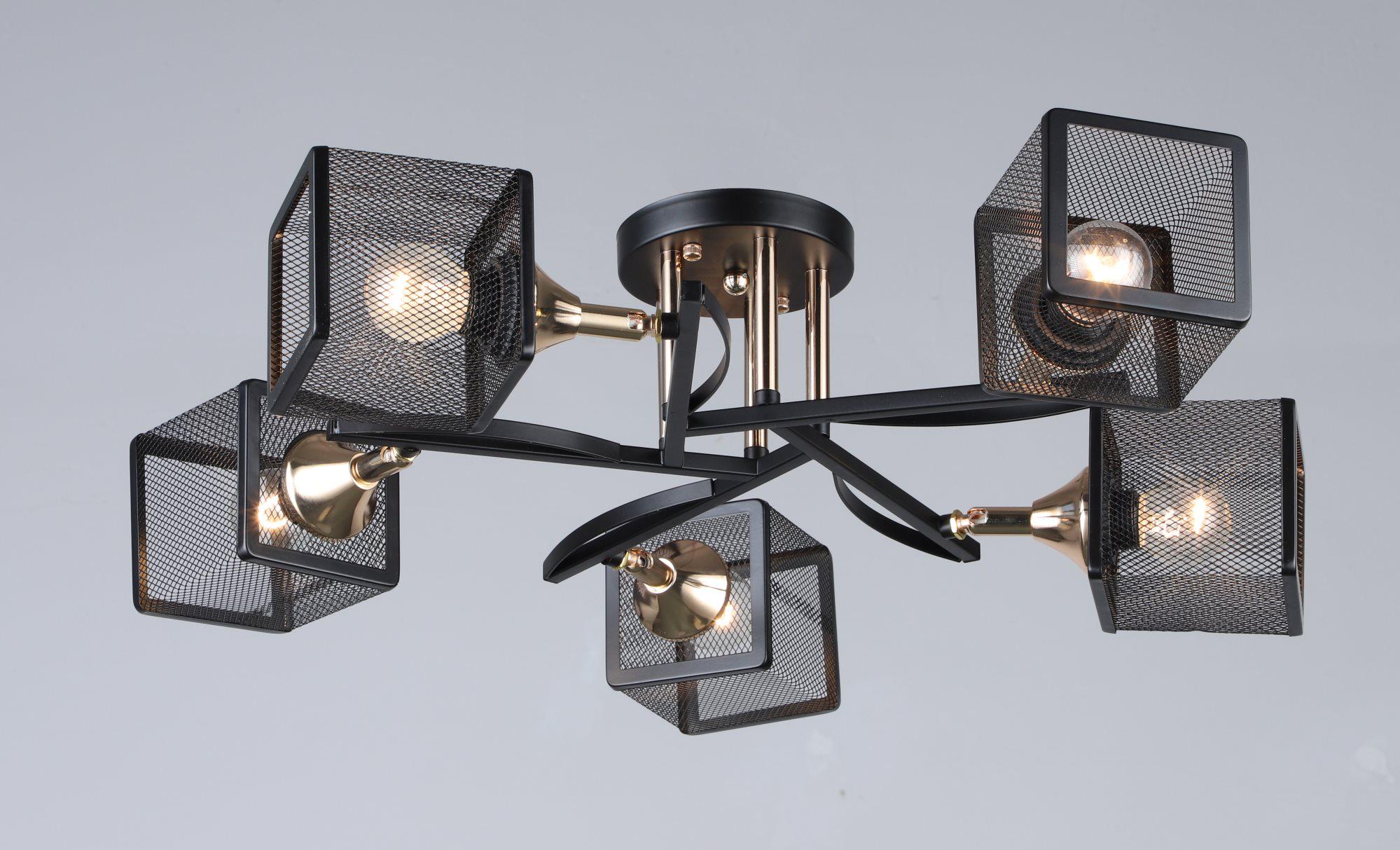 Люстра классическая B N5708/5 BK+FGD Черный