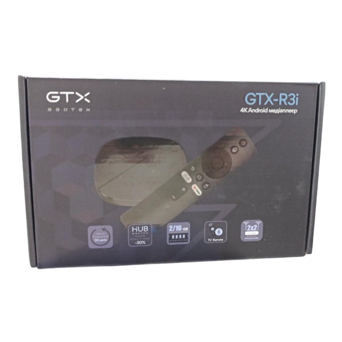 Медіаплеєр смарт HD Geotex GTX-R3i 2/16Gb Android11 TVbox 4K Ultra HD та HDR10+ Wi-Fi dual Ethernet с Bluetooth 5.0 Black (170402) - фото 12