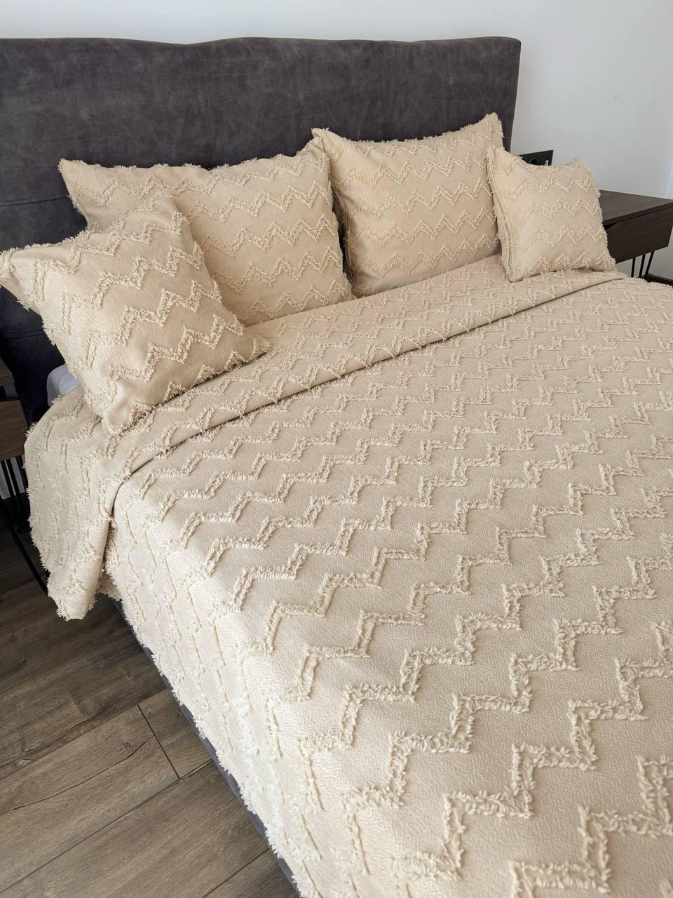 Покрывало Хельга 140x250 см Бежевый (20774-4-140x250cm) - фото 15 Покрывало Хельга 140x250 см Бежевый (20774-4-140x250cm) - фото 15