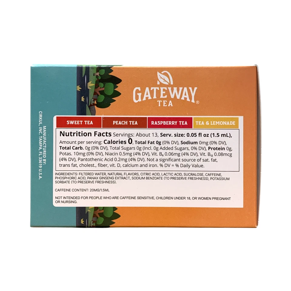 Набор из 8 картриджей для бутылки Cirkul Gateway Tea Variety Pack (40798) - фото 6