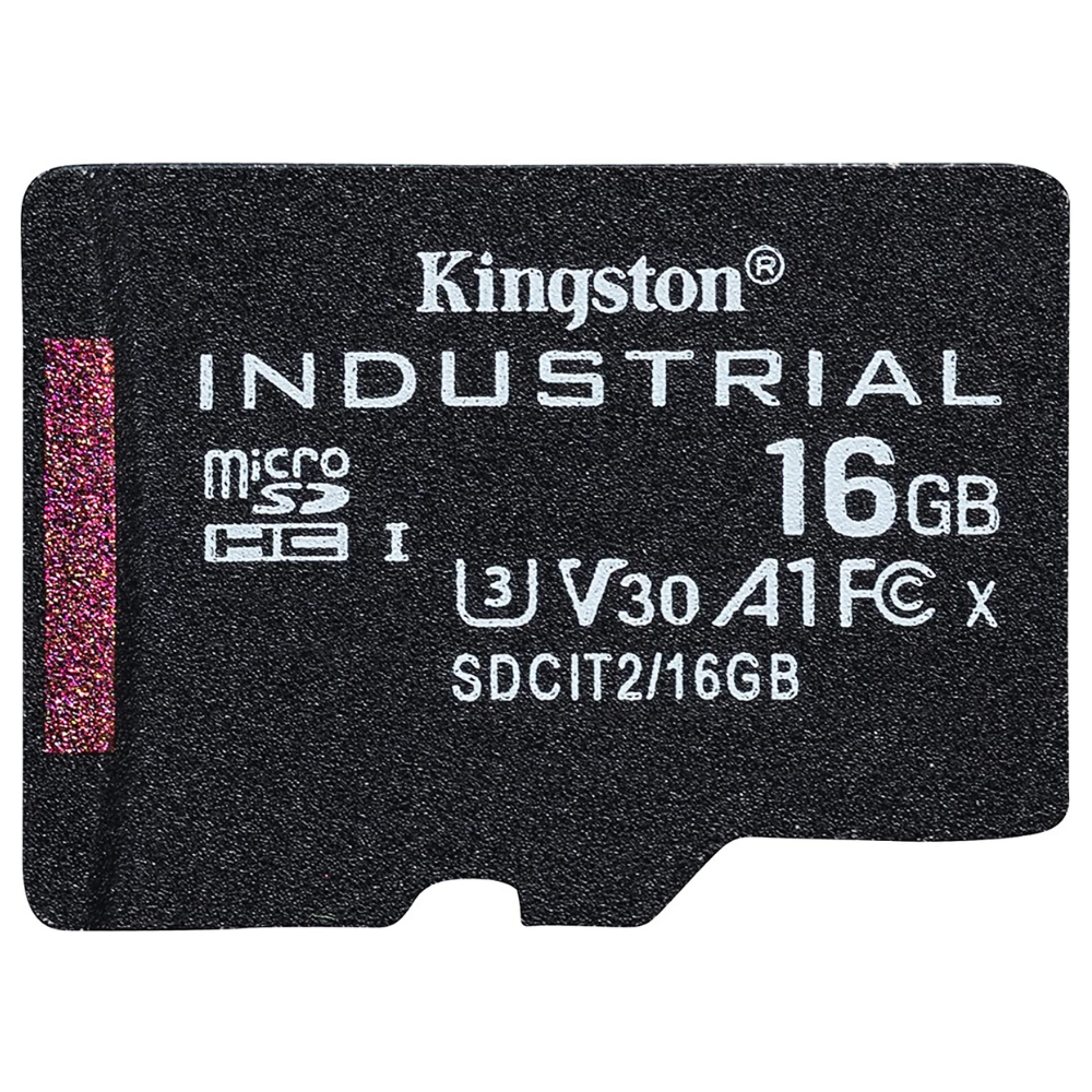 Карта памяти Kingston SDCIT2 16 GbSP HC Industrial C10 A1 pSLC Card Single Pack без адаптера (560419)