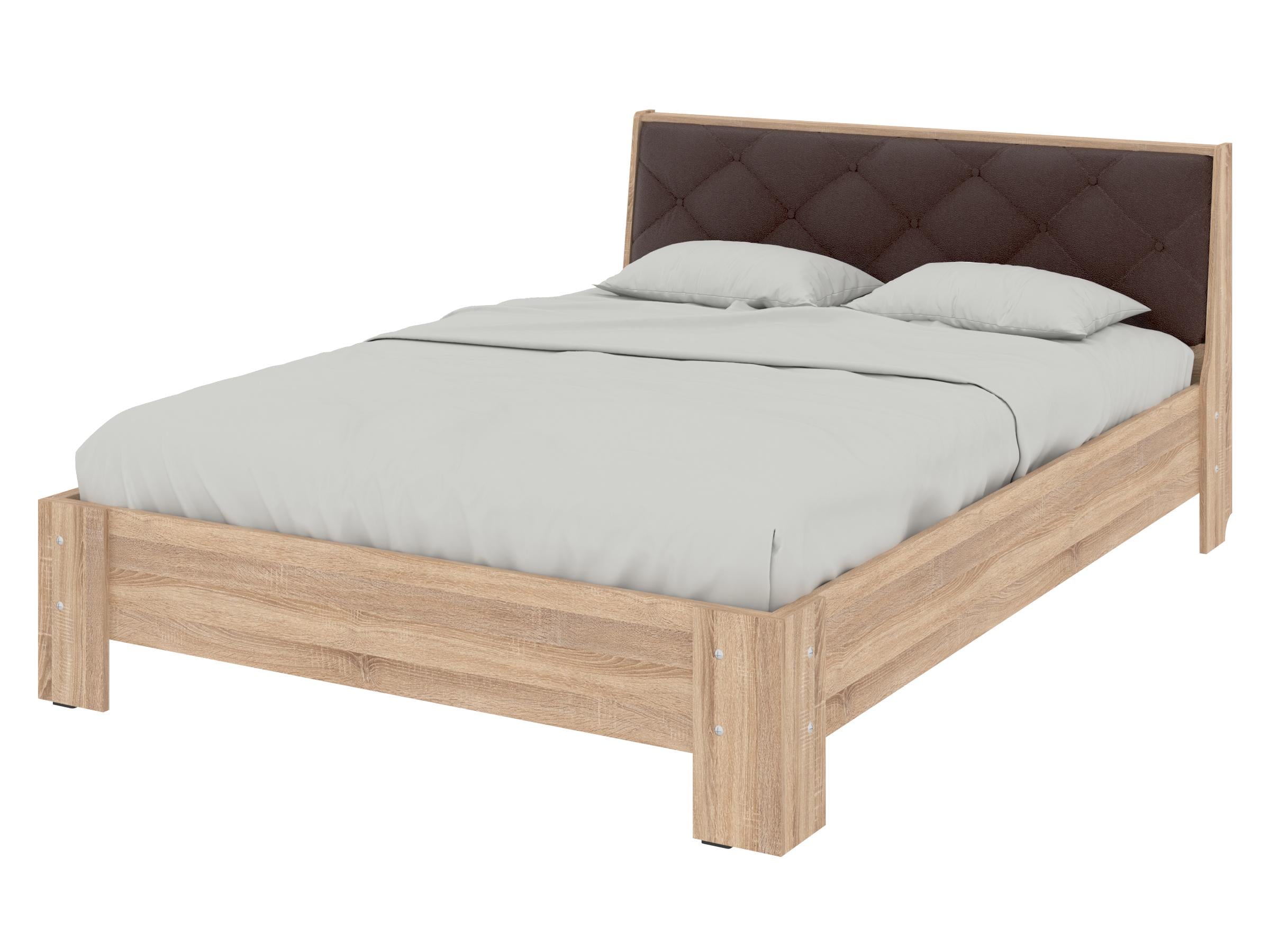 Кровать двуспальная PEHOTIN Кровать-140 Моника 140x200 см Сонома/коричневый VIP (PN-100951) Кровать двуспальная PEHOTIN Кровать-140 Моника 140x200 см Сонома/коричневый VIP (PN-100951)