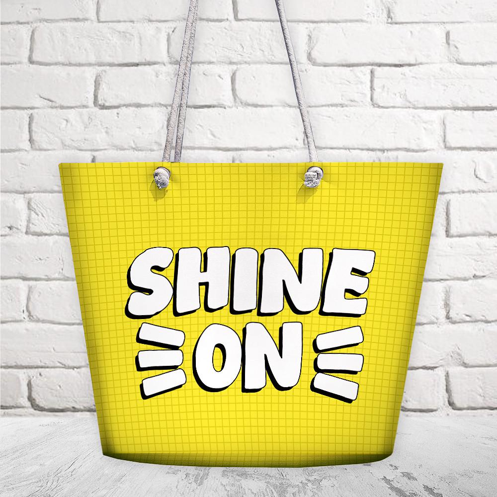 Пляжная сумка Presentville Malibu "Shine on" (MAL_20J025) Пляжная сумка Presentville Malibu "Shine on" (MAL_20J025)