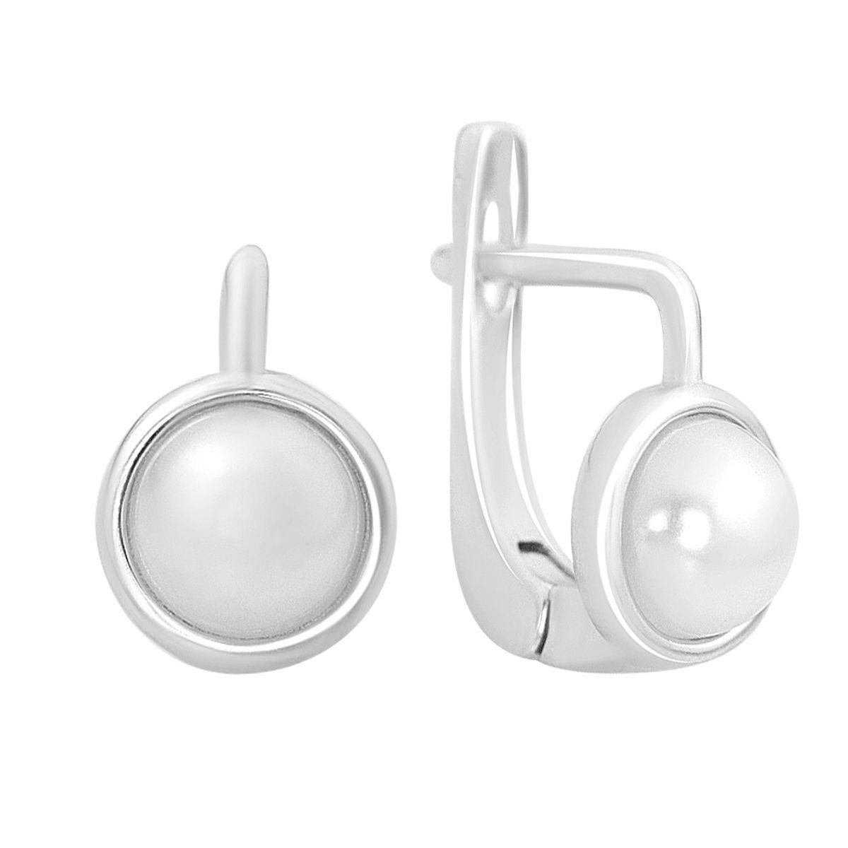 Сережки срібні LoveR з перлами