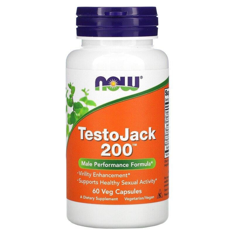 Добавка для чоловіків Testo Jack 200 Now Foods 60 капсул