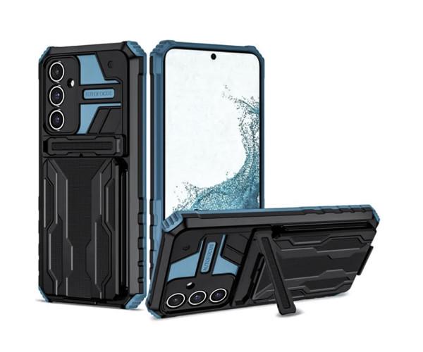 Чехол - накладка Armor Case with Card Slot для Samsung Galaxy S23 FE Синий Чехол - накладка Armor Case with Card Slot для Samsung Galaxy S23 FE Синий
