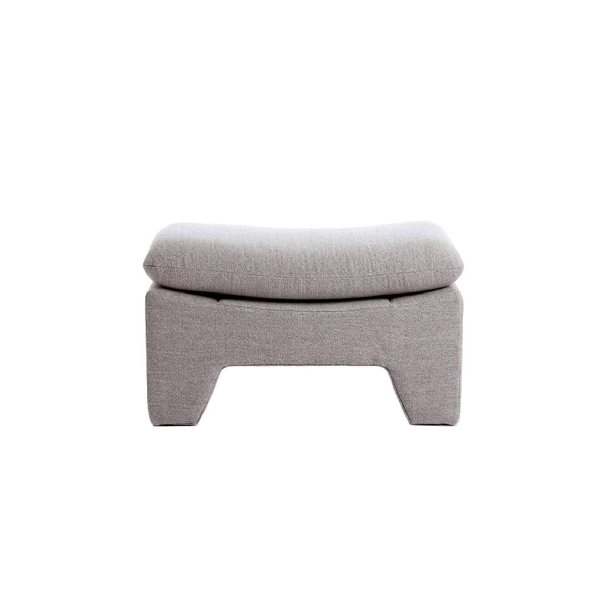 Пуф DASHA L.GREY SEAT со съемной подушкой Light&Living 80x40x48,5 см (25715269)