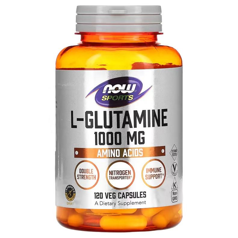 Амінокислота Now Foods L-Glutamine 1000 мг 120 капсул (NOW-00094)