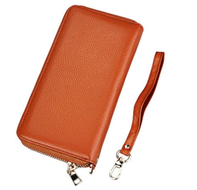 Кошелек женский Sunroz Ladies Clutch кожа Кофейный