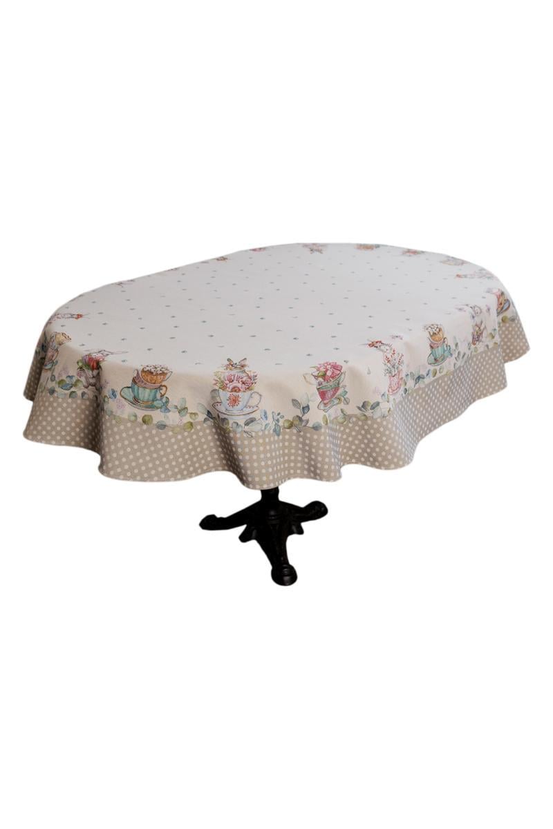 Скатерть овальная Прованс Очарование 135х240 см (044073) Скатерть овальная Прованс Очарование 135х240 см (044073)