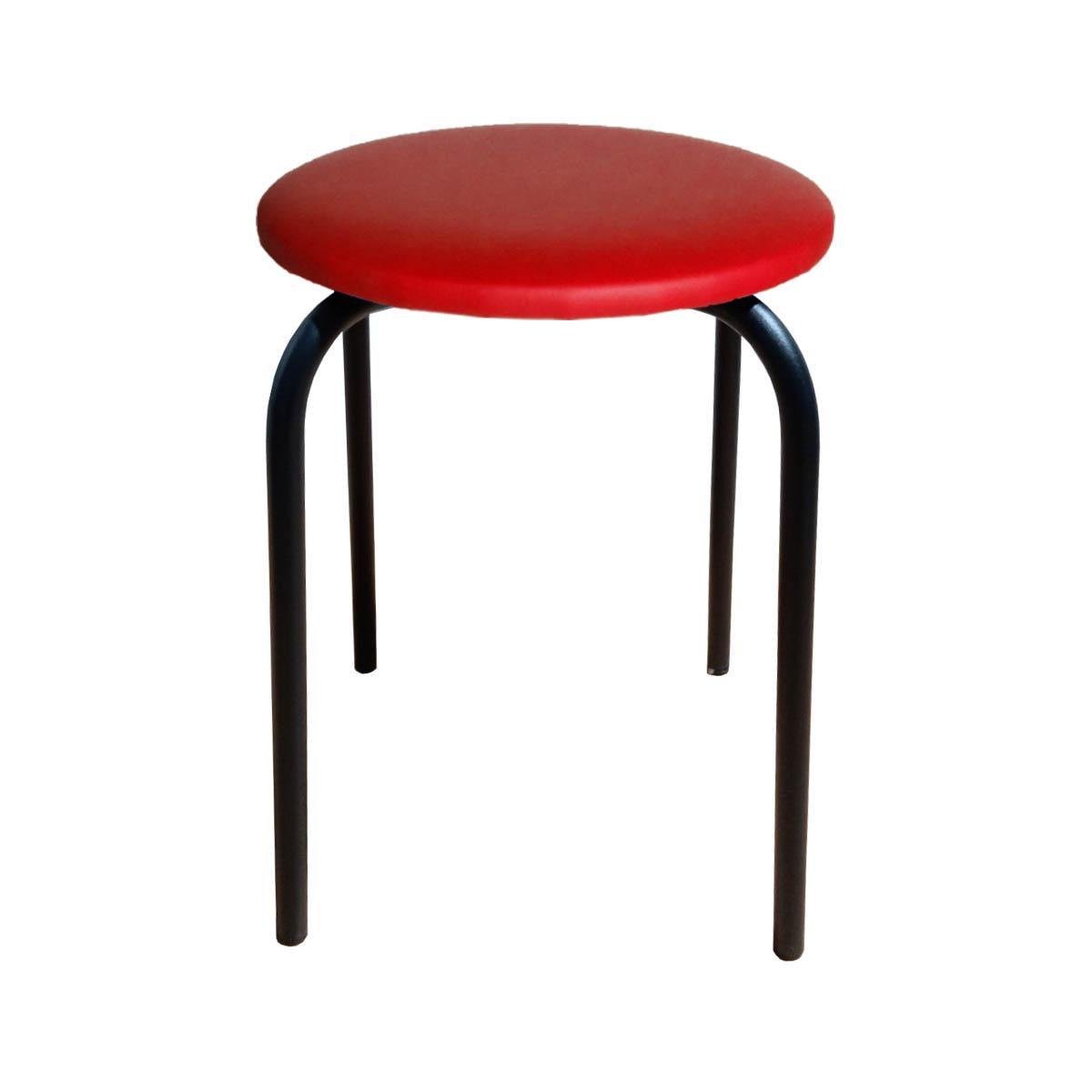 Табурет для кухни Чико кожзаменитель Красный/Черный (U27042-02)