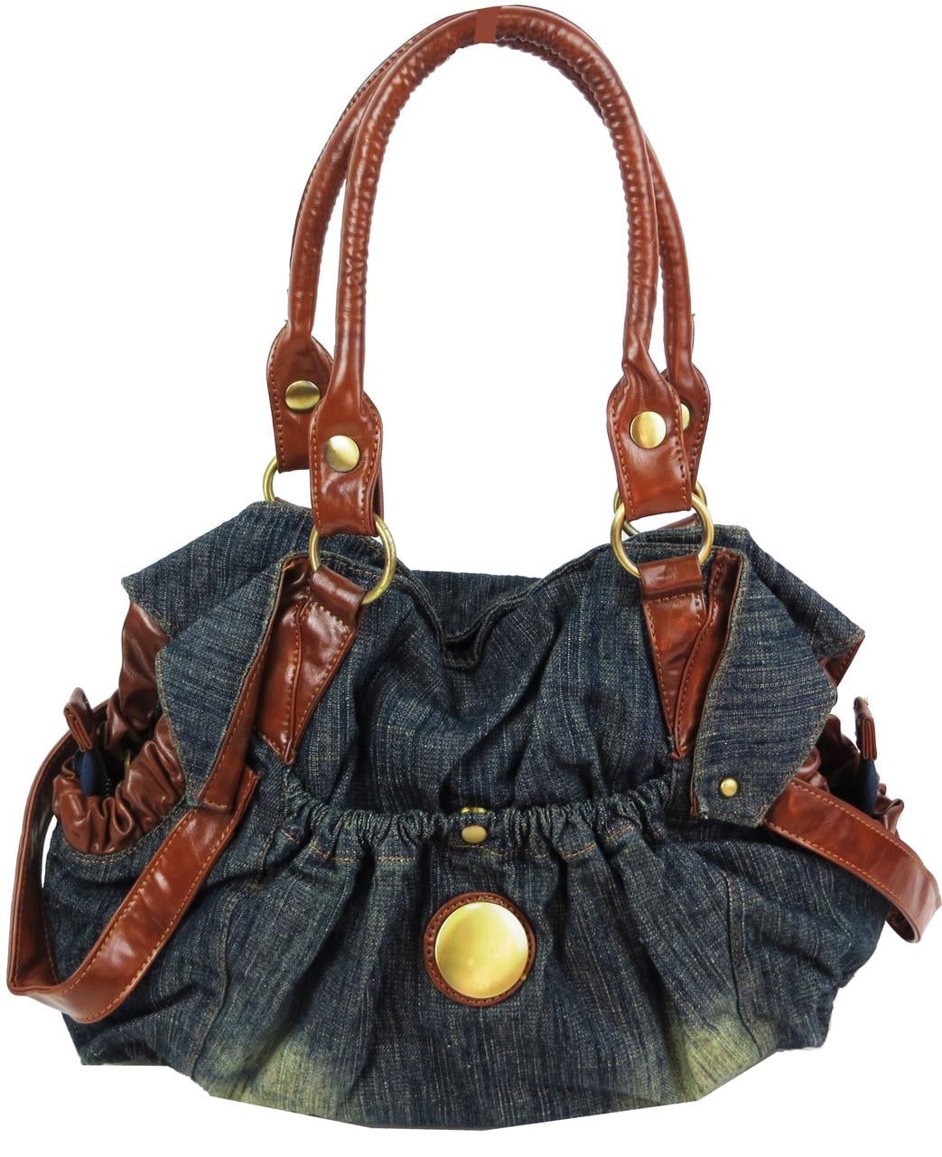 Сумка женская вместительная джинсовая Fashion Jeans6080 Синий