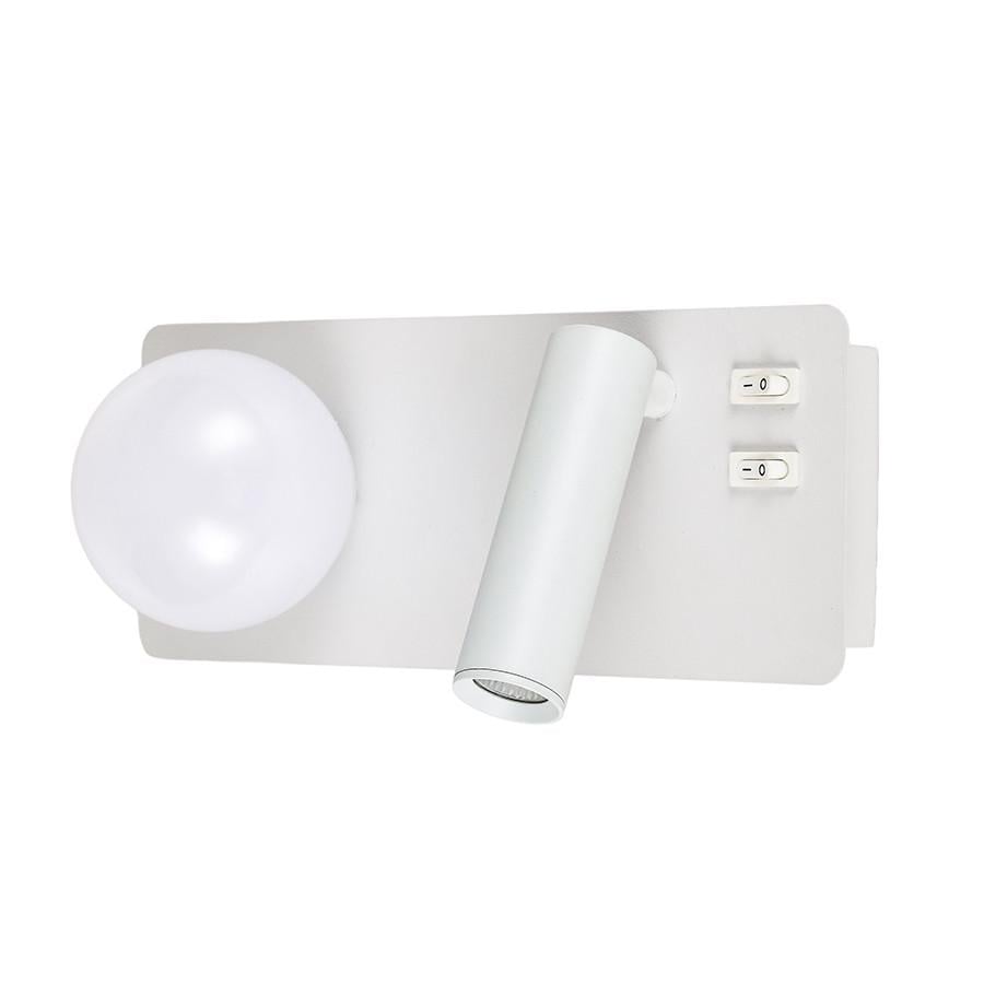 Бра LED 774W2501B LF WH 6,5W спот слева Белый