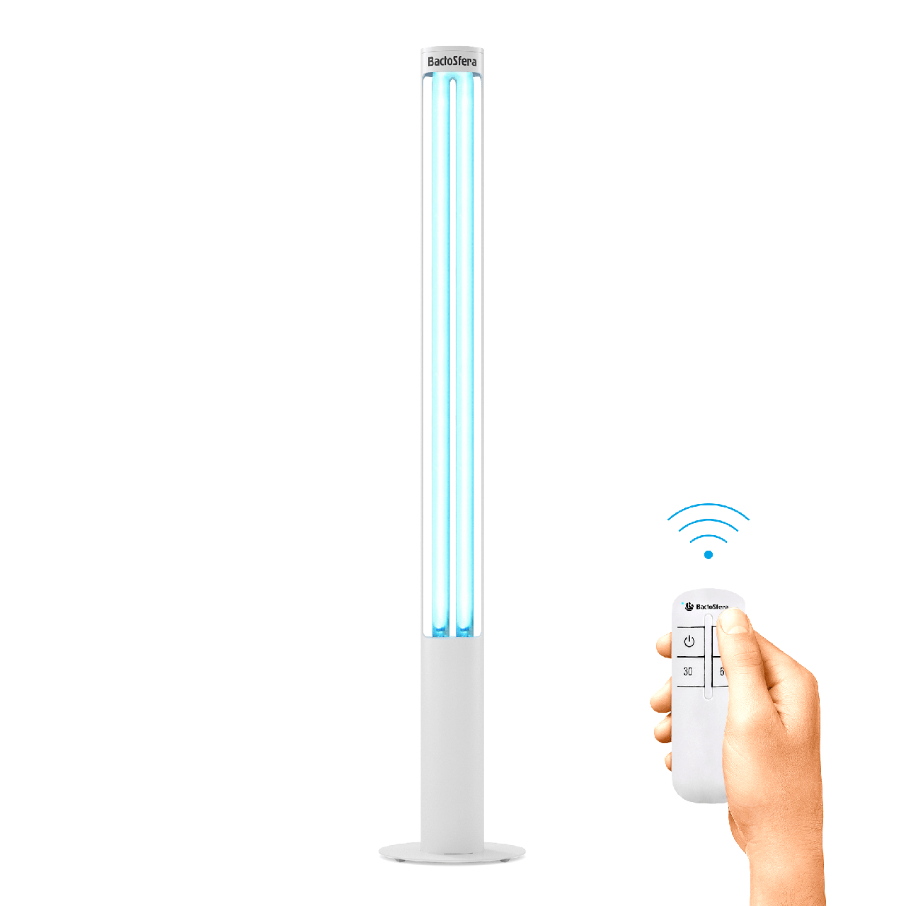 Бактерицидный облучатель BactoSfera 360° U95 +100% RC-TIMER White - фото 4