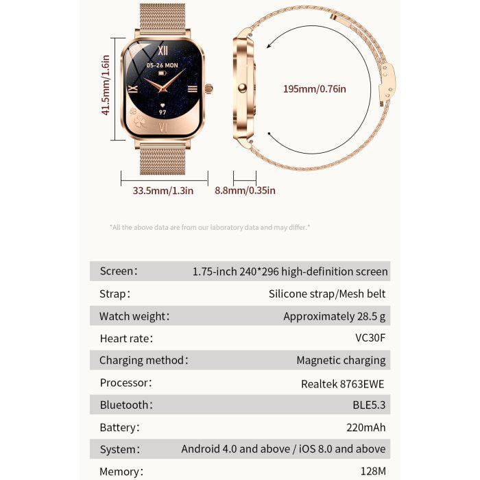 Смарт-годинник UWatch Smart Miami Gold (2076) - фото 16 Смарт-годинник UWatch Smart Miami Gold (2076) - фото 16