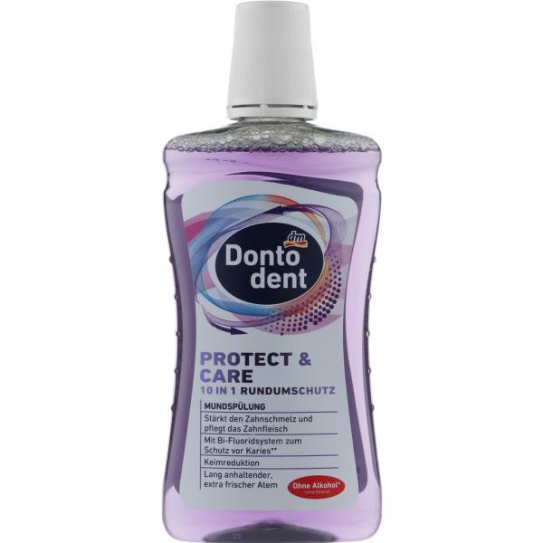 Ополаскиватель для полости рта Dontodent Protect & Care 10in1 Rundumschutz 500 мл (9272)