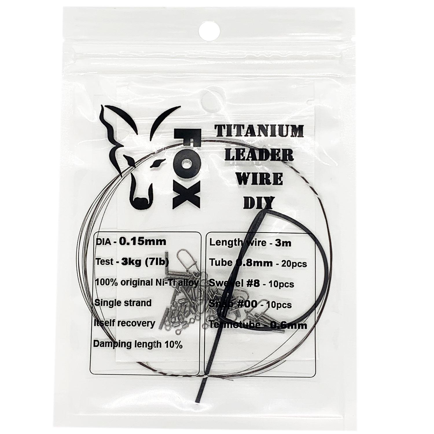 Поводок FOX Titanium Leader Wire DIY комплект для изготовления 0,15 мм 7 lb 3 кг 3 м (10467) - фото 1