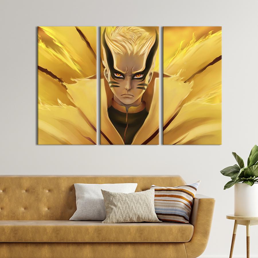 Модульная картина триптих Наруто - Барионный режим 156x100 см (731-31) Модульная картина триптих Наруто - Барионный режим 156x100 см (731-31)