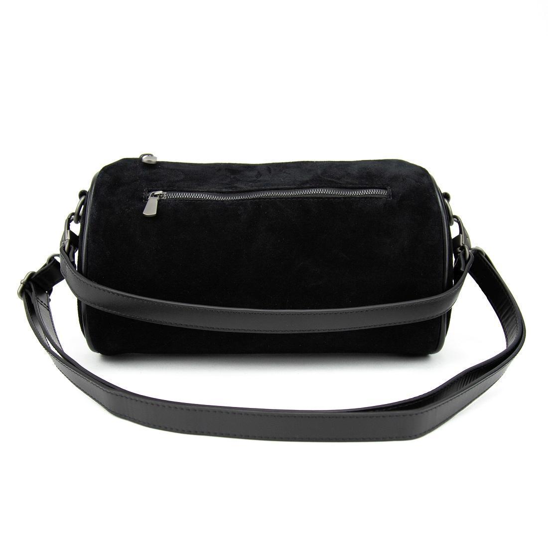 Сумка-кроссбоді жіноча замшева у формі бочонка Tavinchi CH-0777A-Y Чорний (2656558885) - фото 6