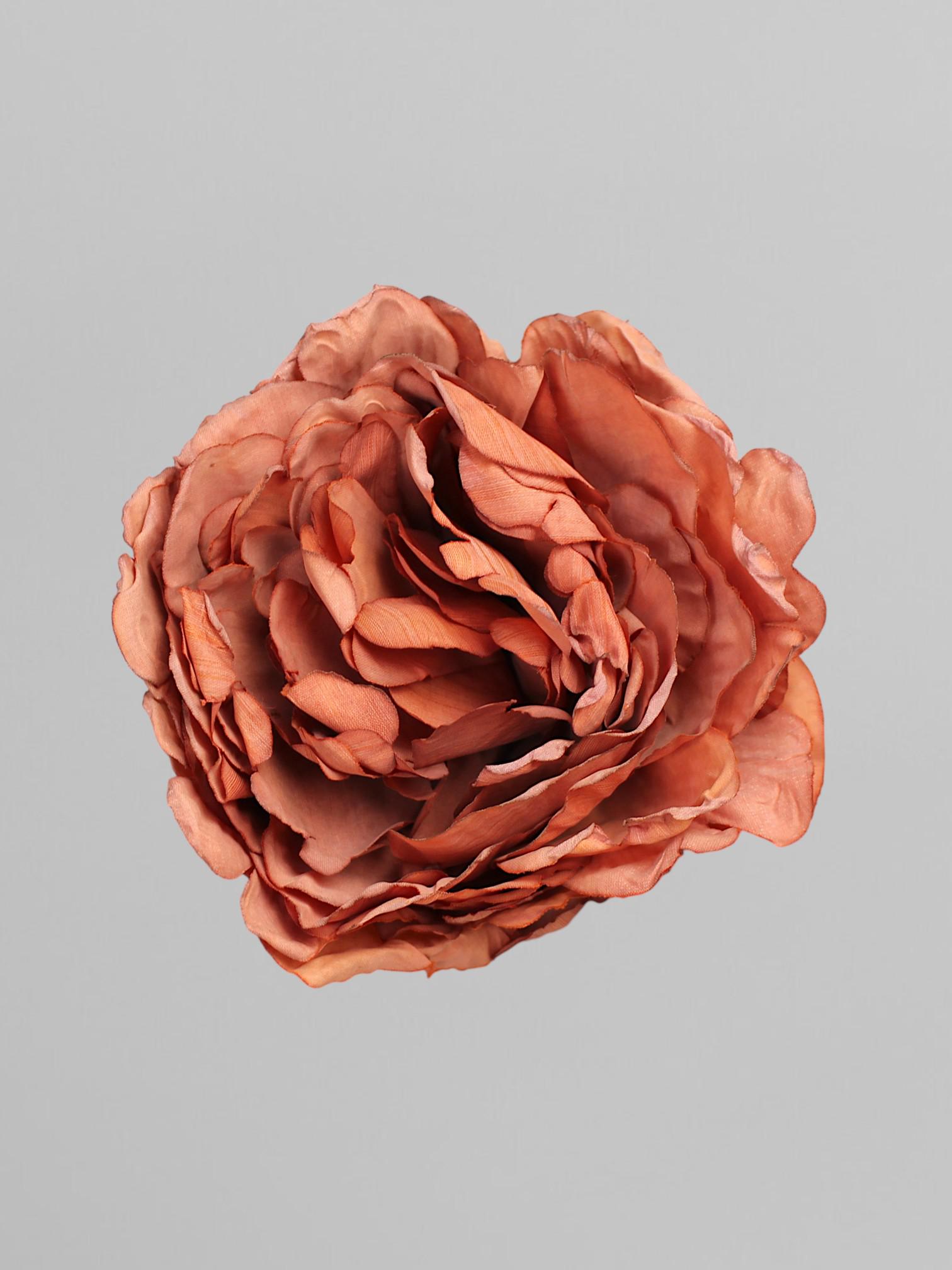 Искусственная головка пиона 10 см Коричневый (К05055)