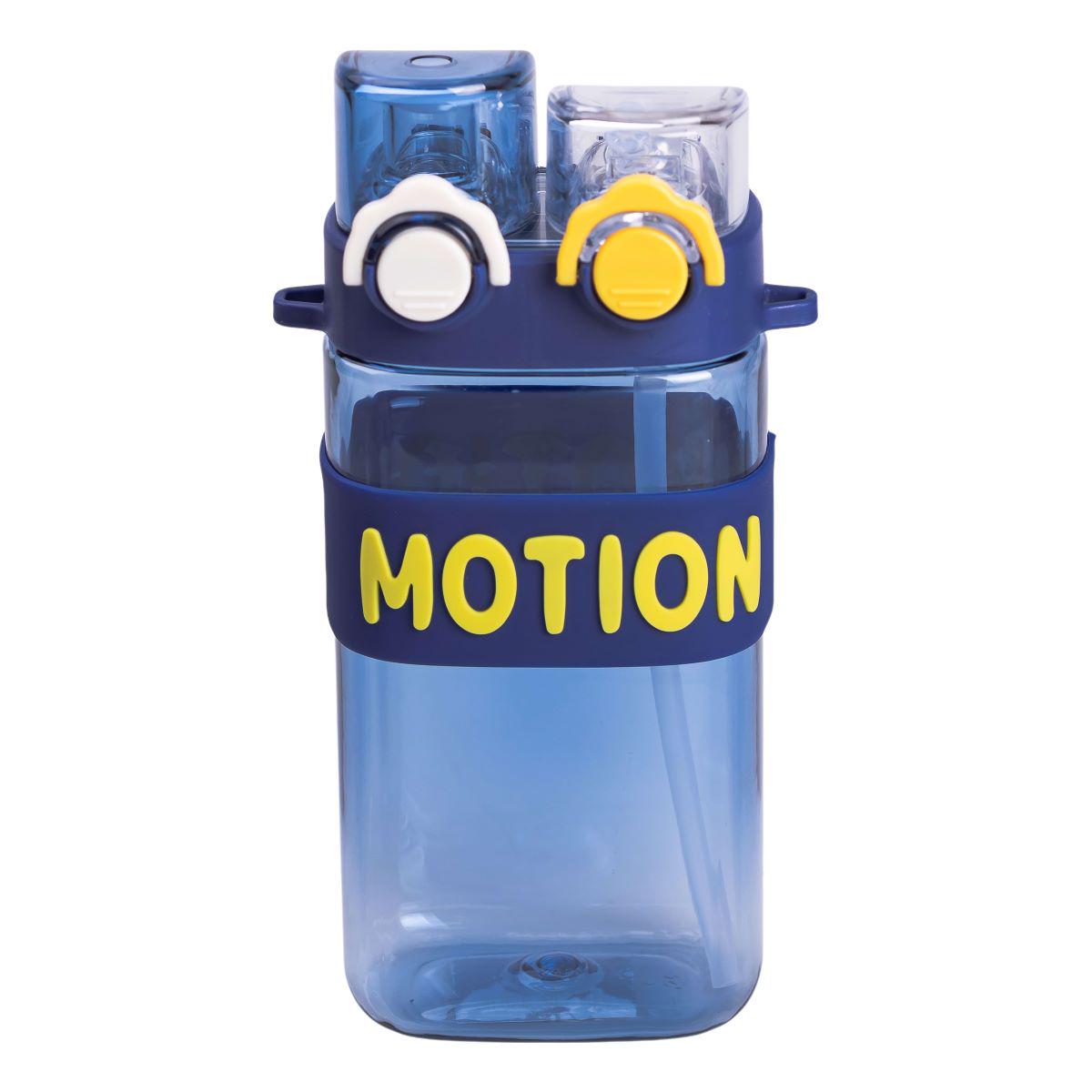 Бутылка для воды с трубочкой спортивная пластиковая для тренировок 550 мл Синий (6782) - фото 3 Бутылка для воды с трубочкой спортивная пластиковая для тренировок 550 мл Синий (6782) - фото 3