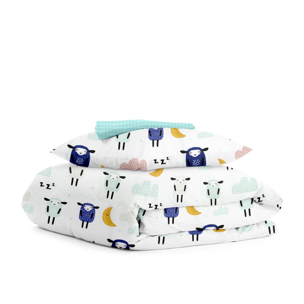 Подростковое постельное бельё SHEEP SLEEP WHITE MINT