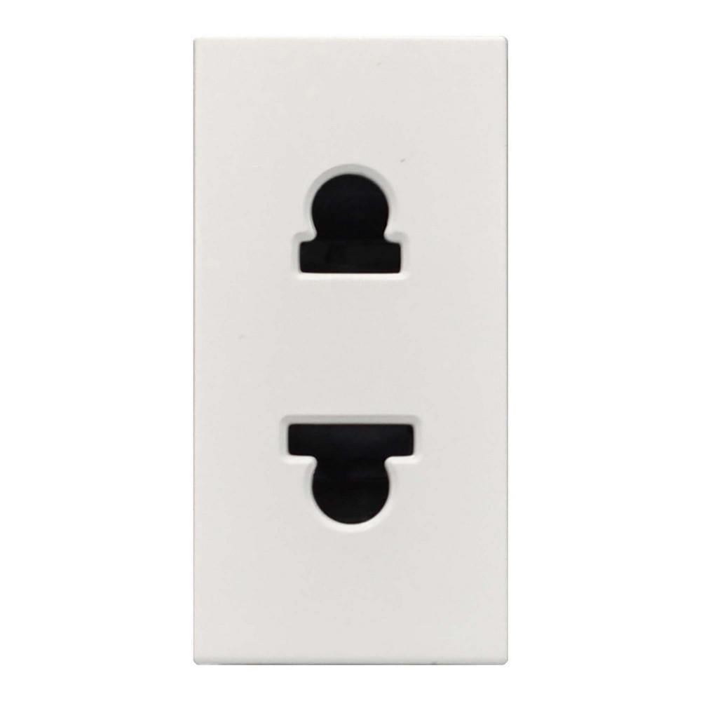 Розетка ABB Zenit 1-ная без заземления Белый (2CLA213501N1101)