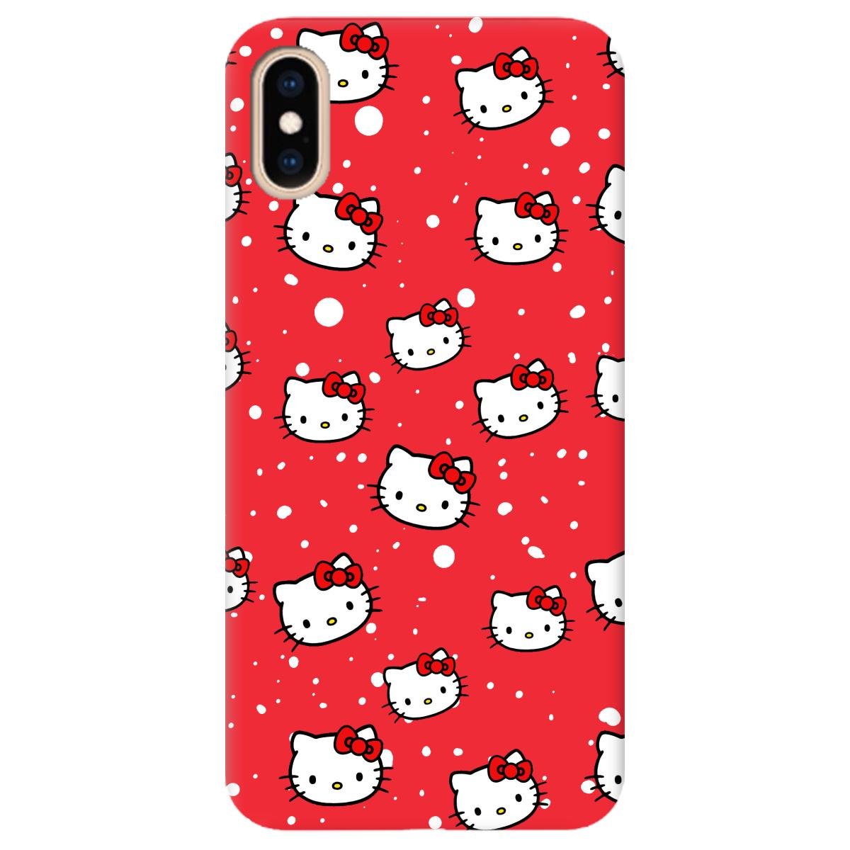 Силіконовий чохол Zorrov для Apple iPhone XS Max - Hello Kitty (11180060259116470)