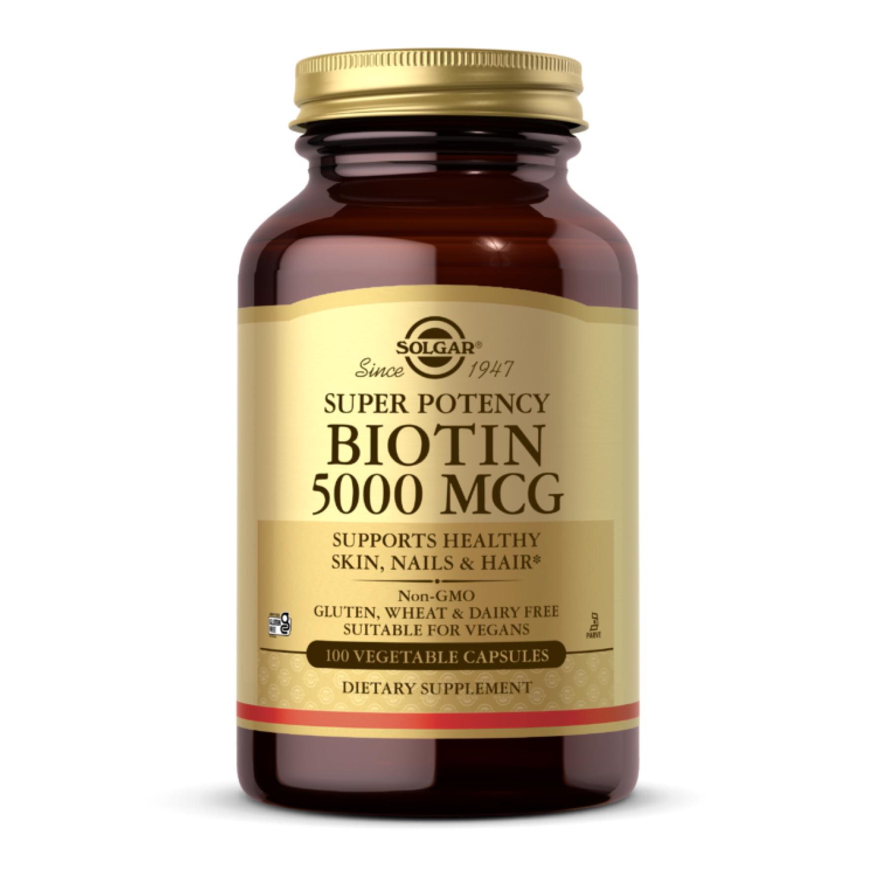 Натуральная добавка Biotin 5000 mcg 100 vcaps (2022-10-1984)