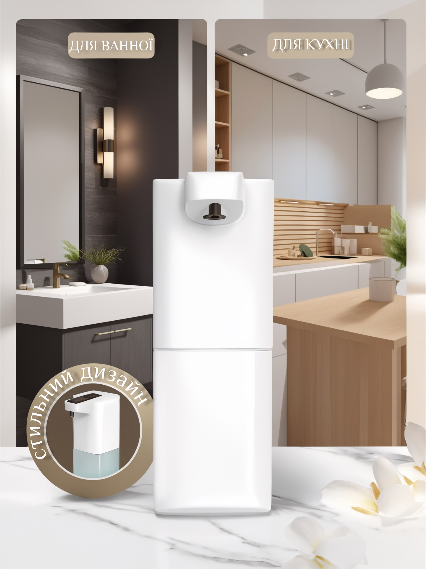 Дозатор для рідкого мила сенсорний акумуляторний (23786285) - фото 4