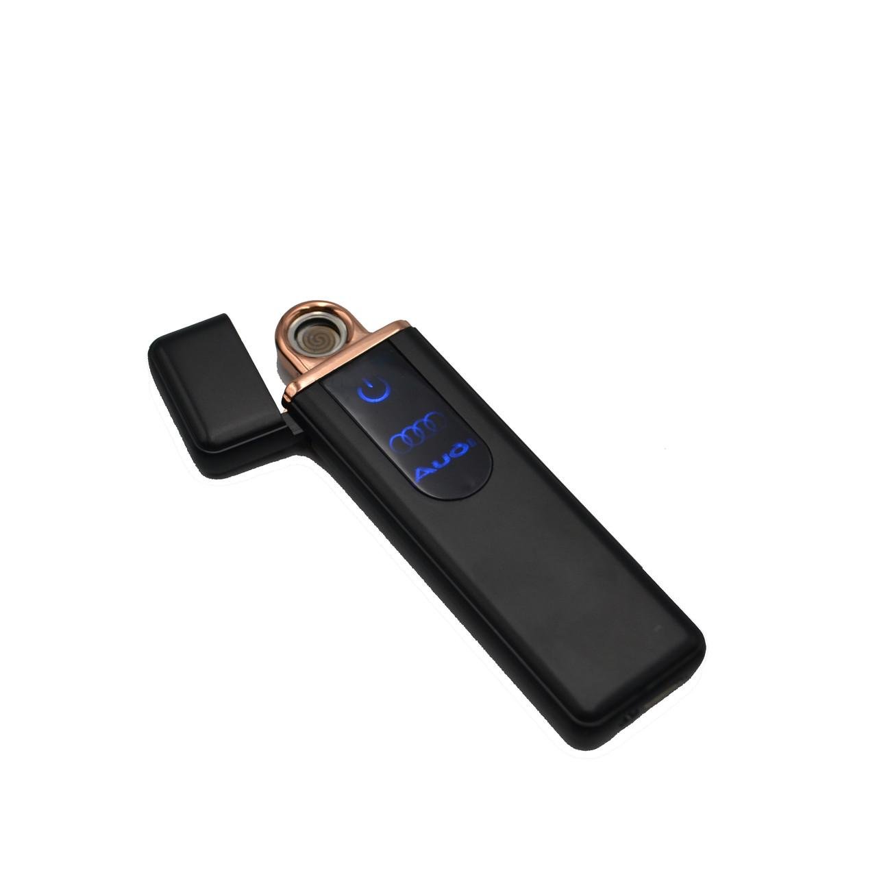 Электроимпульсная зажигалка Lighter ZA-180 Audi с зарядкой от USB (iz13458)