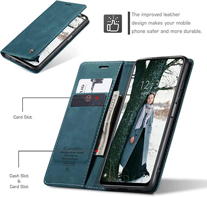 Чехол книжка с магнитом Xiaomi Redmi Note 11 CaseMe Sea Green (29283-56) - фото 2