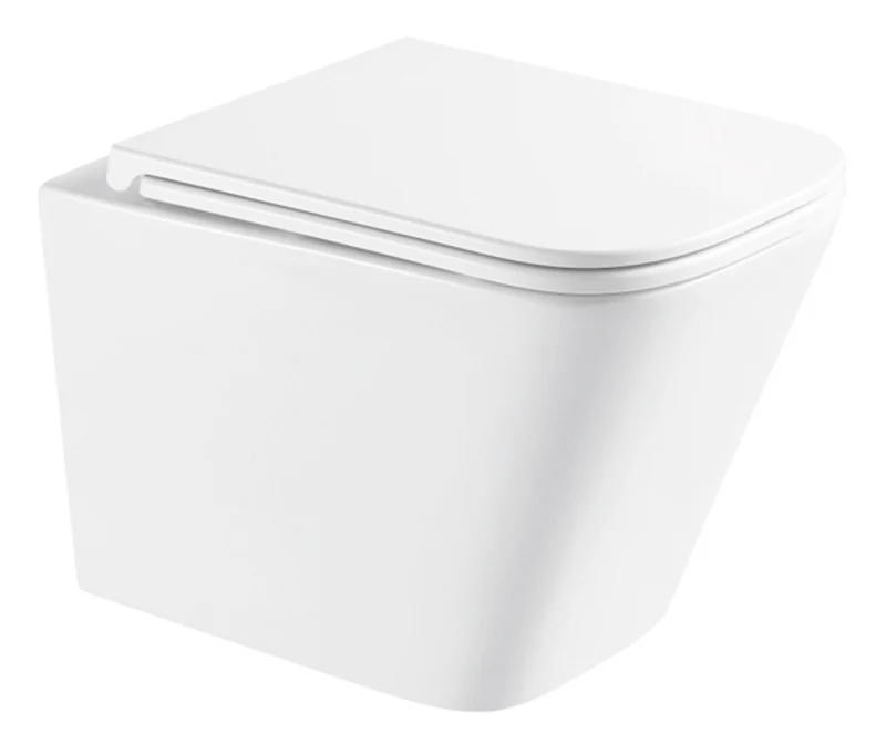 Унитаз подвесной MIXXUS Premium Quadro-0301-R система смыва Rimless 490x340x360 мм (MP6452)